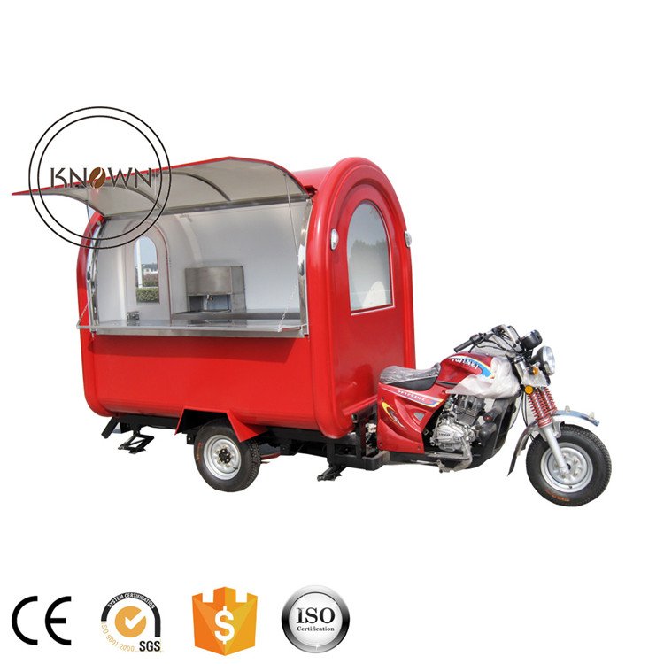 2025 Mobile Gas 3 Wheel Food Cart Gasoline Ice Cream Vending Tricycle Customized Petrol Hot Dog Truck